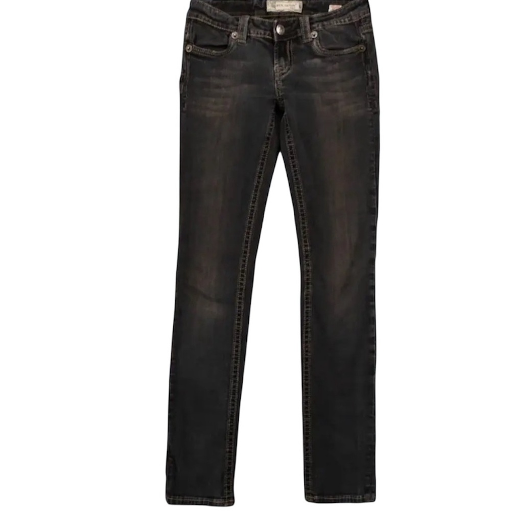 MEK DENIM JEANS Nanjing 30x32 Skinny Stretch Miss Me Dark Wash Western Cowgirl